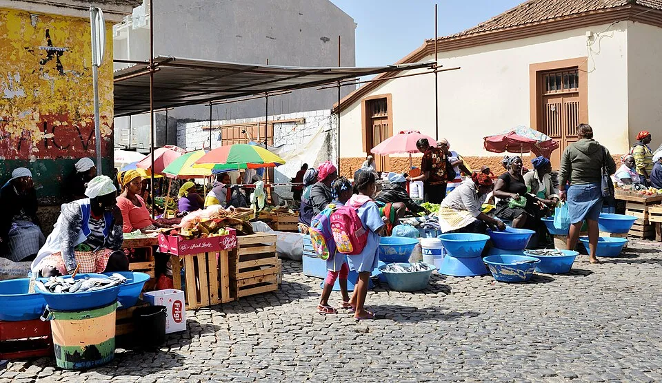 Market stalls in Assomada