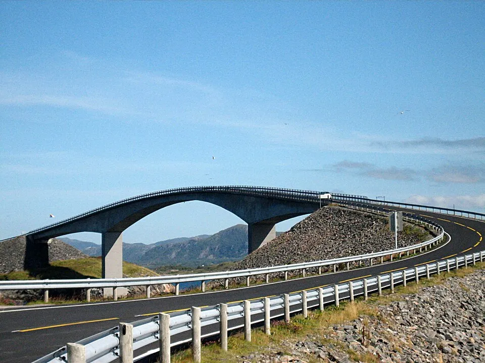 The Storseisundet bridge on the Atlantic Ocean Road