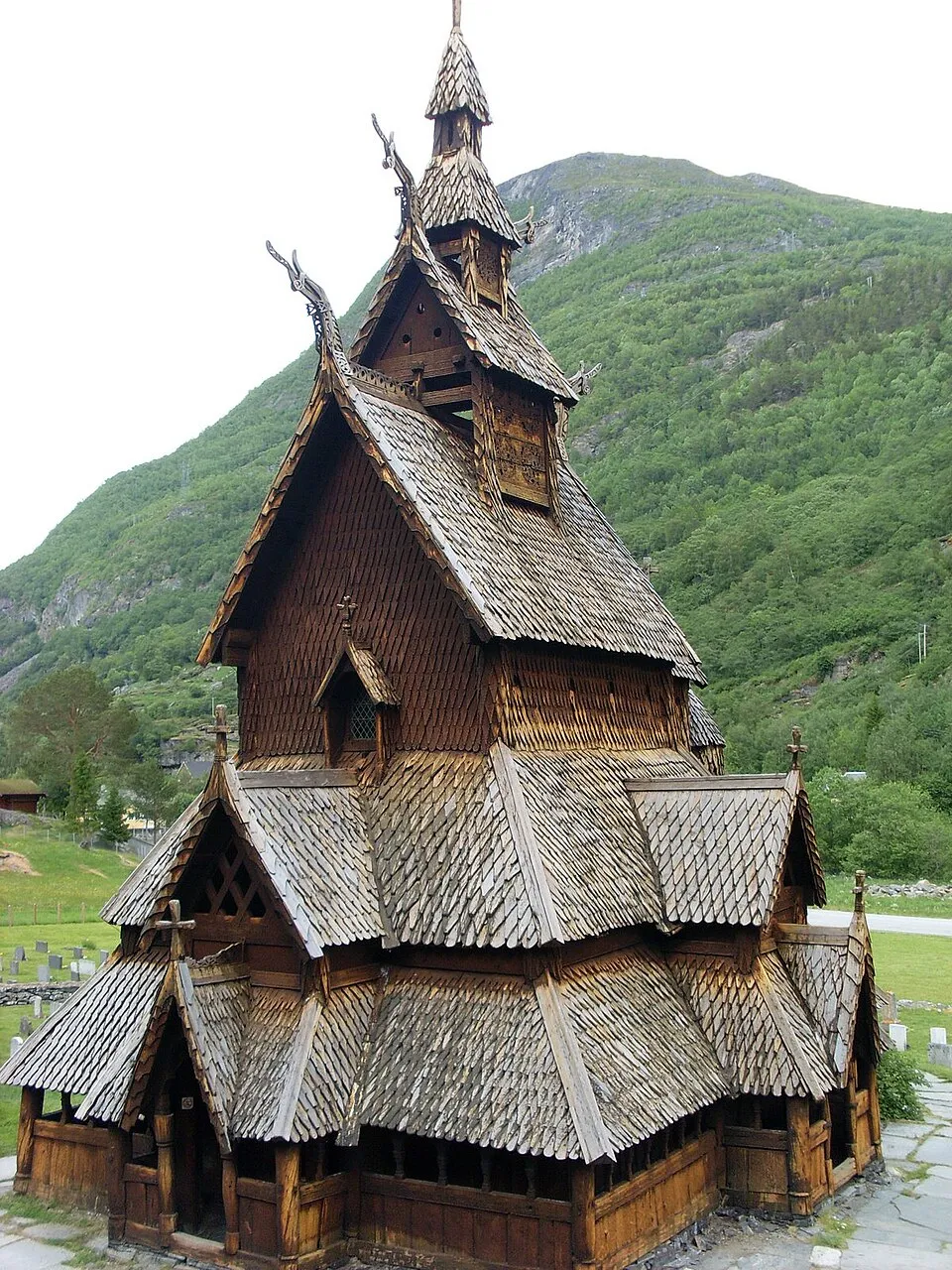 Borgund’s tiered timber exterior