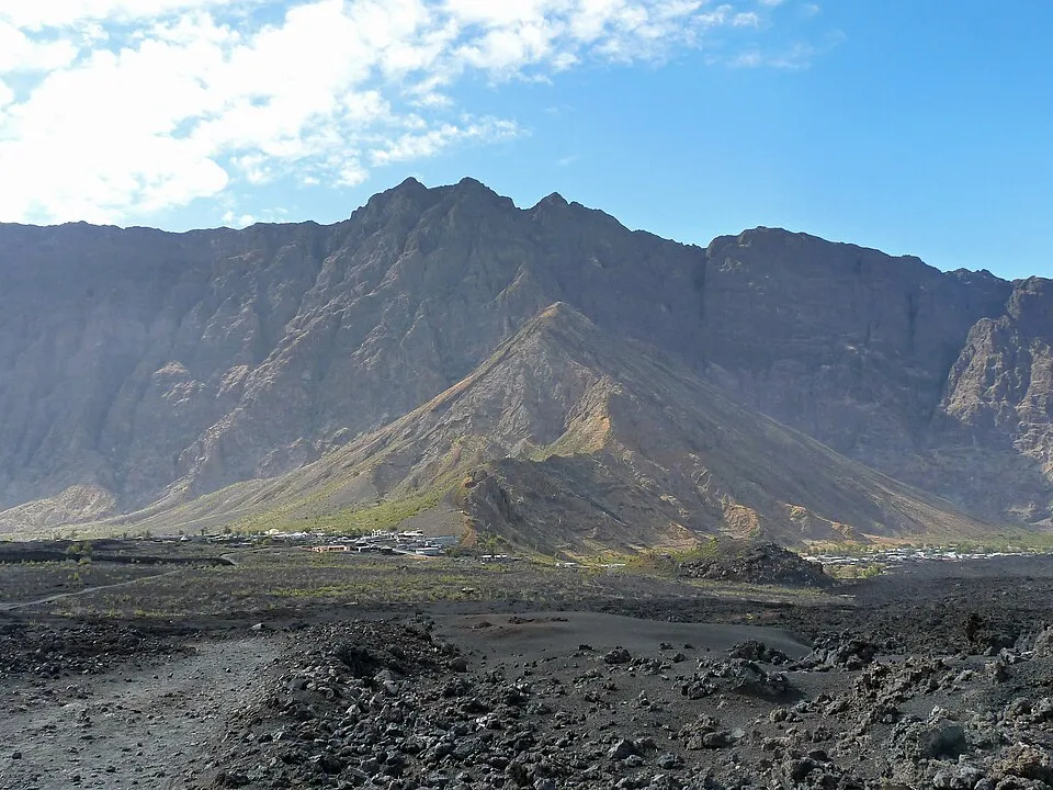 The villages inside the Fogo caldera