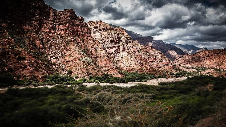 The red walls of the Garganta del Diablo, Salta
