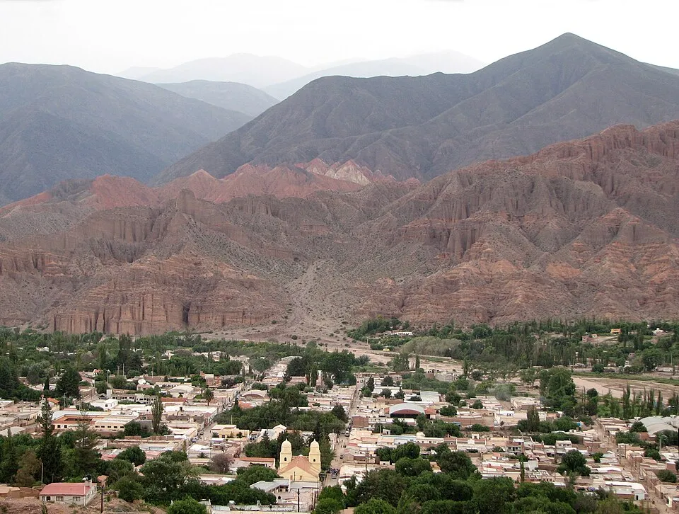 Tilcara village in the Quebrada de Humahuaca