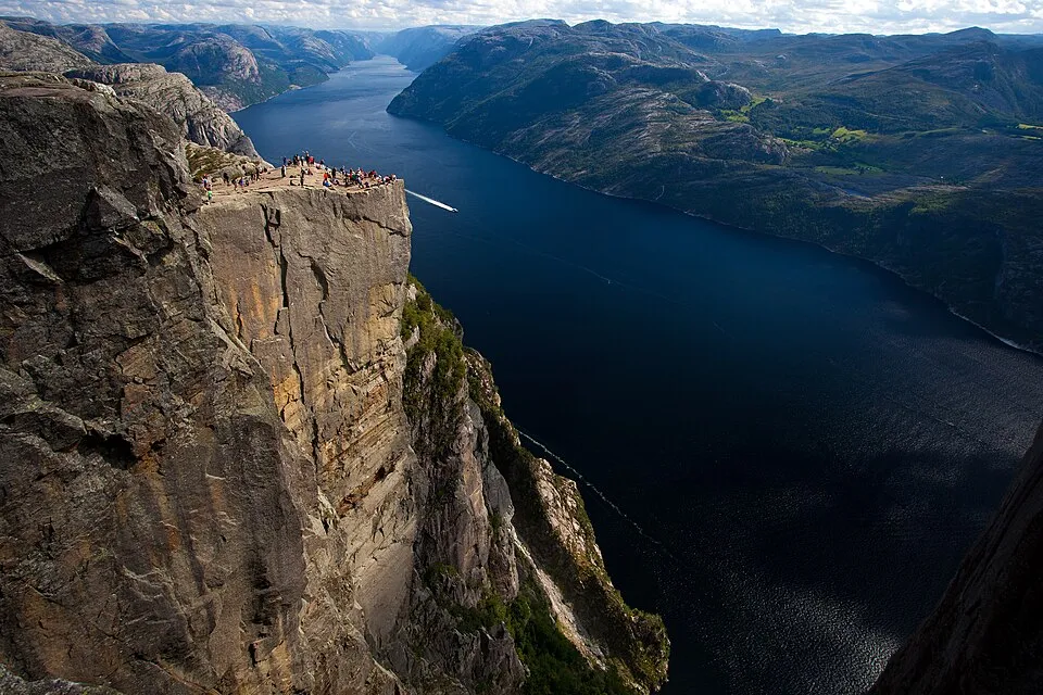 Preikestolen above the Lysefjord
