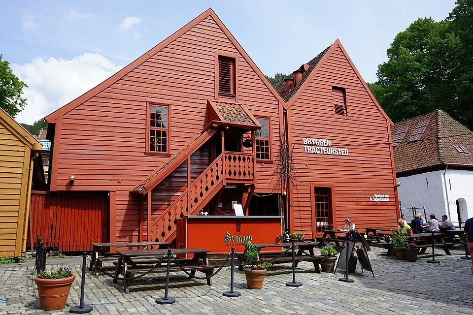 Bryggen Tracteursted's historic buildings
