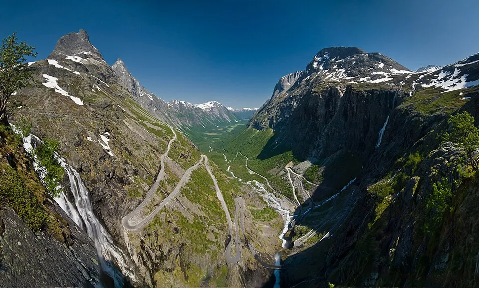 The Trollstigen hairpin road